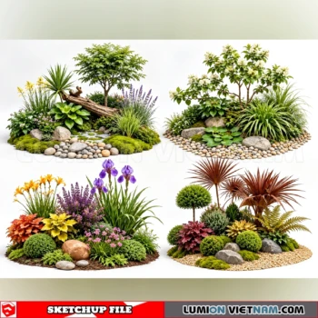 261021 Garden Landscape Planting 71 Sketchup Model