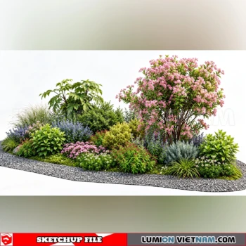 261021 Garden Landscape Planting 73 Sketchup Model