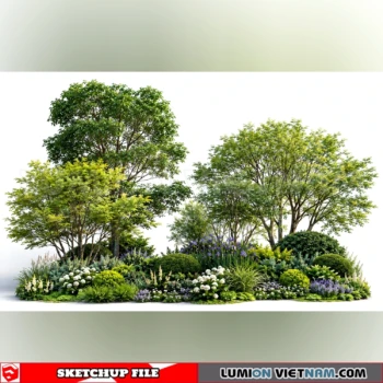 261021 Garden Landscape Planting 74 Sketchup Model