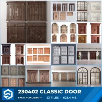 230402 Classic Door Sketchup Models Collection
