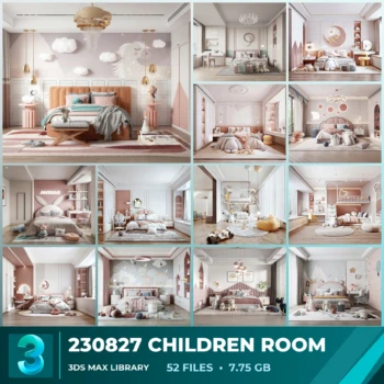 230827 Children Room 3ds Max Models Collection