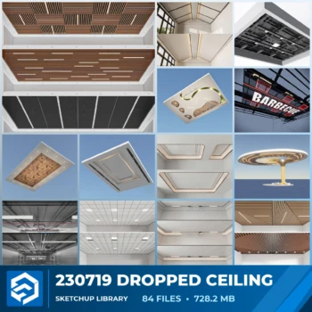 230719 Dropped Ceiling Sketchup Models Collection